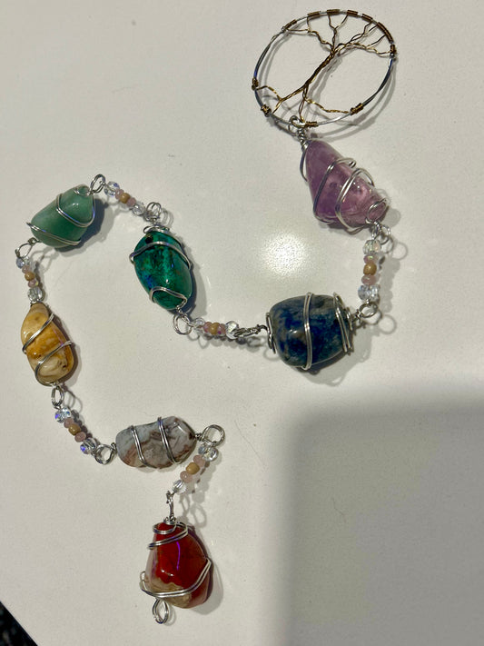 Chakra Stone Suncatcher