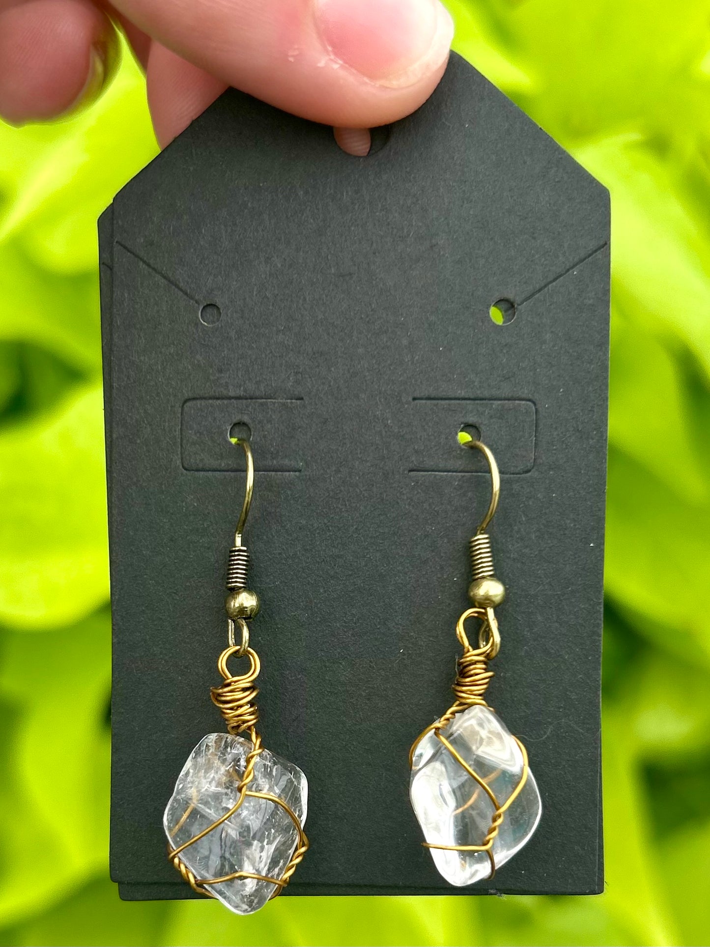 Clear Quartz Earrings