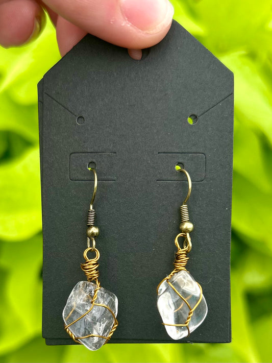 Clear Quartz Earrings