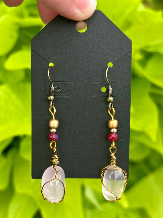 Rose Quartz Earrings